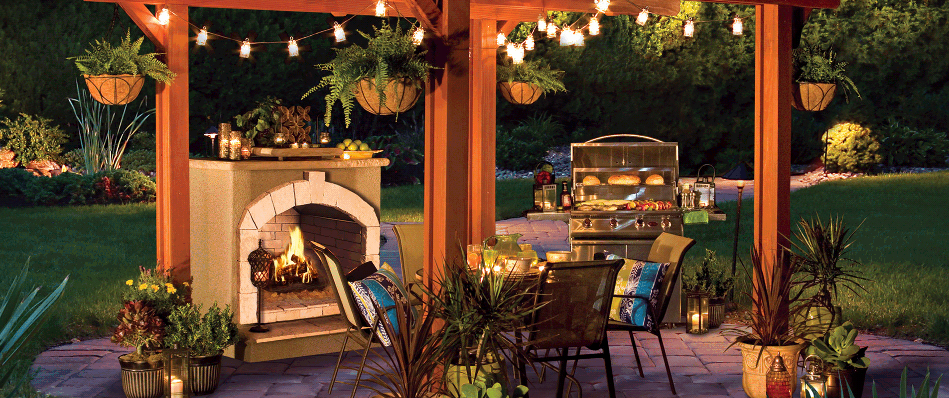 cal flame backyard setting